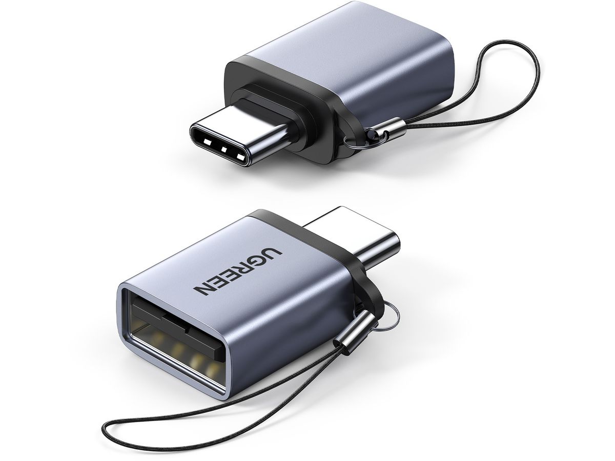 UGREEN Adapter Type C to USB 50283 3.0 A,Lanyard ,Gray (6957303852833)