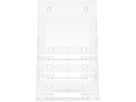 DEFLECTO Prospekthalter Docuholder A4 77301 hoch, 3 Fächer (0079916773018)