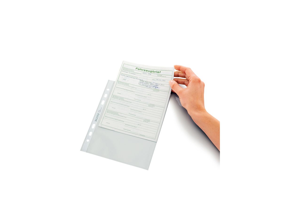 LEITZ Dossier PP A5 47750002 chiaro, 0,08mm 100 pz. (4002432432943)