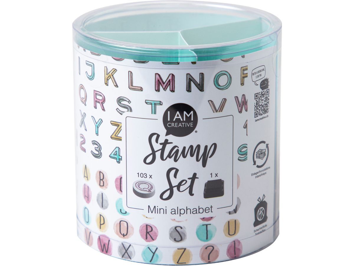 I AM CREATIVE Set de tampons 4093.01 Mini Alphabet 103 pièces (7611983252022)