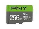 PNY micro-SDXC Elite 256GB P-SDU256V11100EL-GE UHS-I U1/A1(V10)& SD adapter (0751492625713)