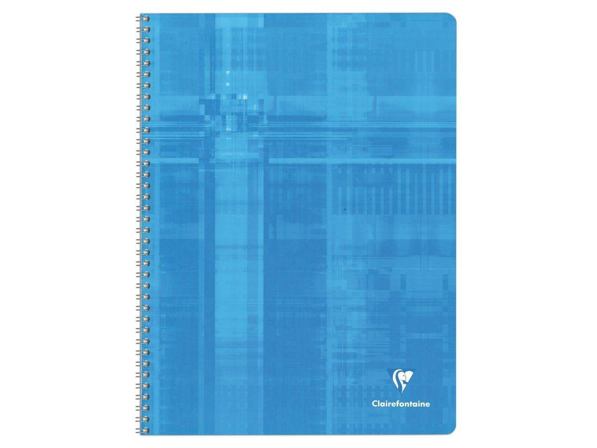 CLAIREFONTAINE Carnet spirale ass. A4 8352 5mm, quadrillé 90 feuilles (3329680835205)