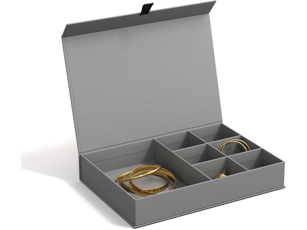 BIGSO BOX OF SWEDEN Boîte à bijoux Jolie 706154101TAB gris 26.5x19x7cm (7330061064349)