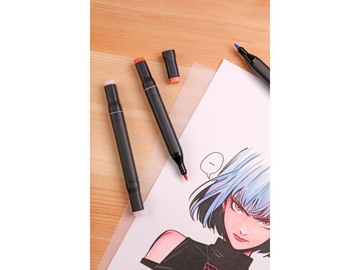 CLAIREFONTAINE Blocco disegno Manga A4 976162C illustrato, 250g 20 fogli (3329689761628)