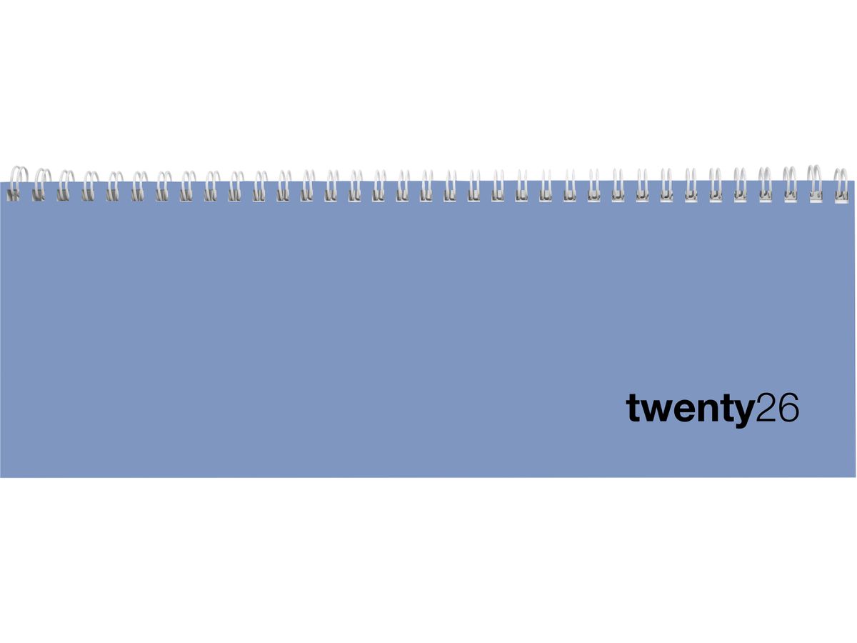 BIELLA Pultkalender Colorful 2026 888377050026U 1W/2S blau ML 29.7x10.5cm (7611365527847)