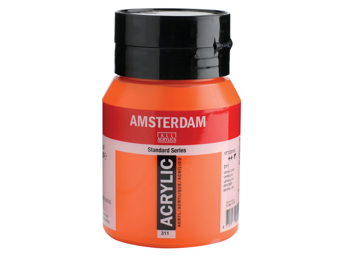 AMSTERDAM Peinture acrylique 500ml 17723112 zinnober 311 (8712079281625)
