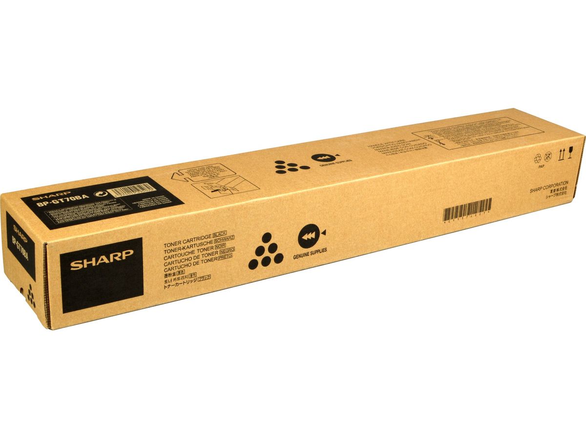 SHARP Toner schwarz BP-GT70BA BP50C26/50C31 40'000 Seiten (4974019195070)