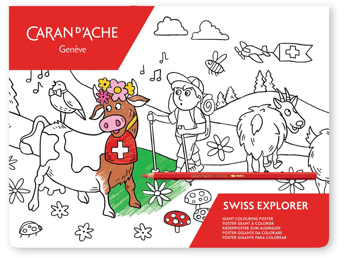 CARAN D'ACHE Swiss Explorer 454.703 Farbposter FSC (7630002347372)