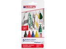 EDDING Textilmarker 4500 3948 Basic Color 5 Stück (4057305013545)