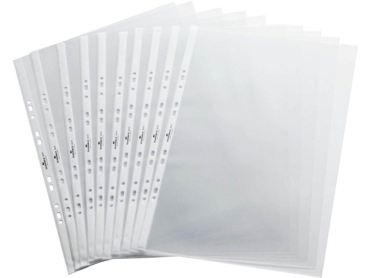 DURABLE Sichtmappen A3 quer 857719 zu Tisch-Flipchart 10 Stück (4005546882109)