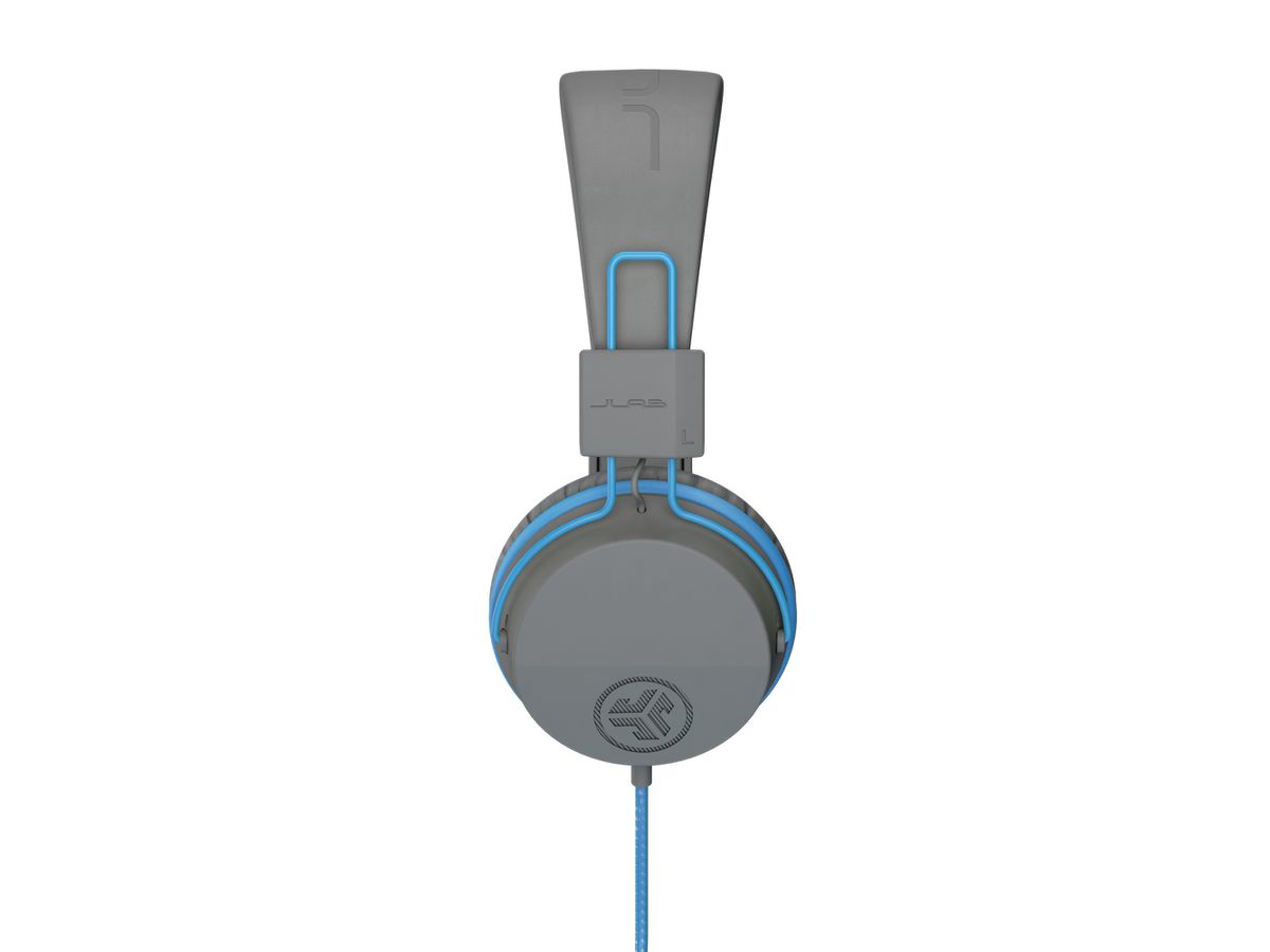 JLAB JBuddies Studio Kids On-Ear IEUHJKSTUDIORGRYBLU6 Wired, Grey/Blue (0812887015424)