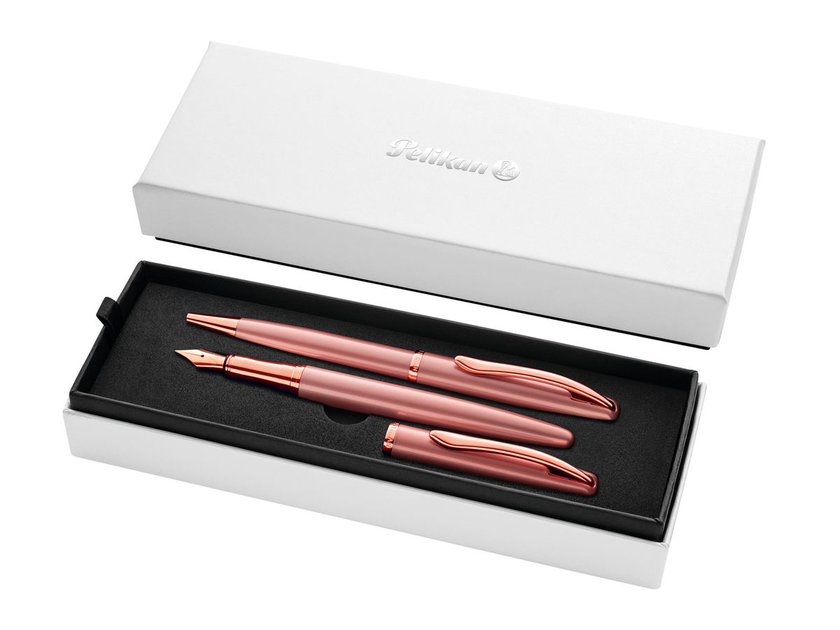 PELIKAN Stylo plume&stylo bille 821872 Jazz Noble Elegance Rose (4012700821874)