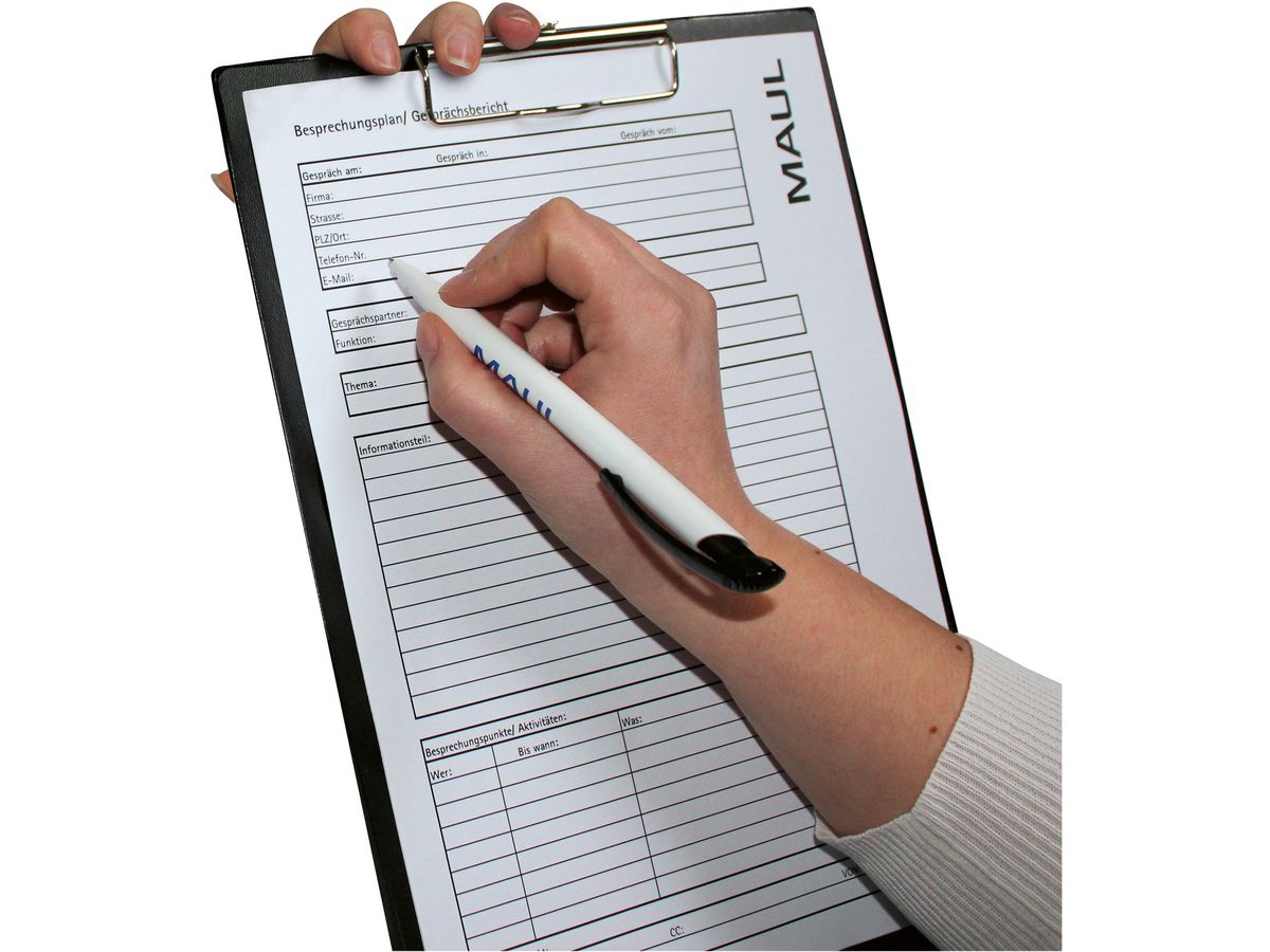 MAUL Sous-main A4 0.96 noir film portraît (4002390050777)