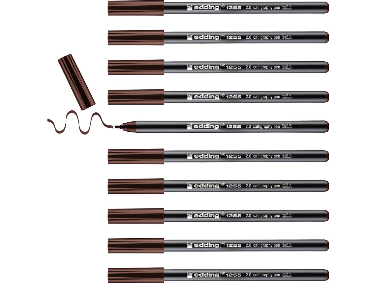 EDDING Calligraphy 1255 2mm 1255-18-2.0 braun (4004764926343)