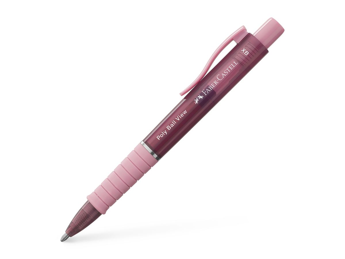 FABER-CASTELL Penna sfera Poly Ball View 145753 Rose shadows XB (6933256649904)