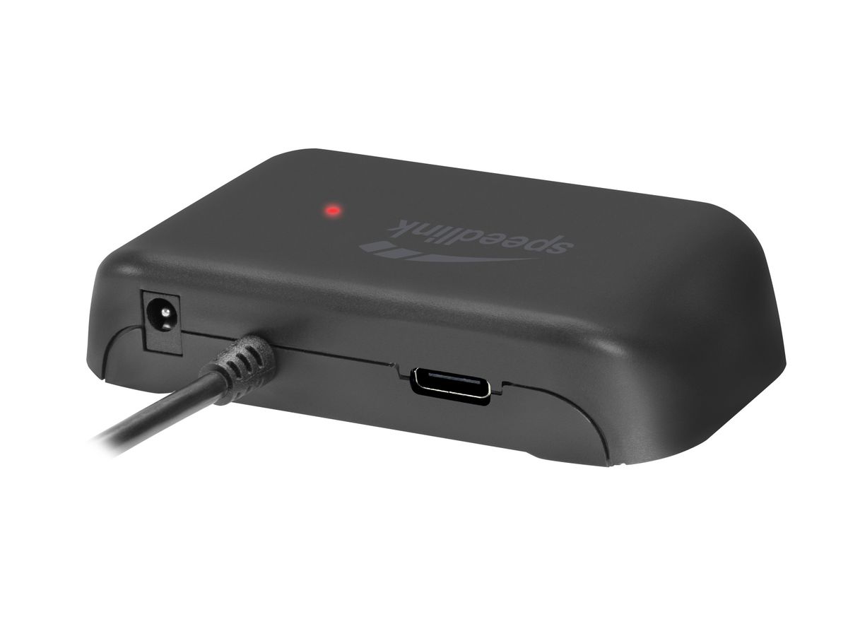 SPEEDLINK SNAPPY EVO USB-A Hub, 4-Port SL-140109-BK USB 3.2 (5 Gbit-s), black (4027301752281)