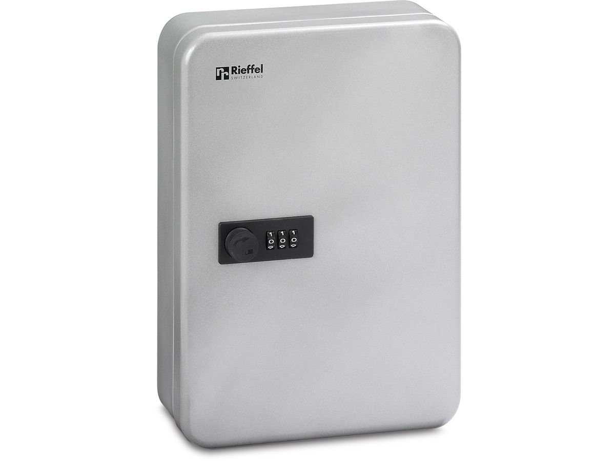 RIEFFEL SWITZERLAND Schlüsselkasten VT silber VT-SK 46 Z SILBER 30×24×8cm 46 Haken (7640115311535)