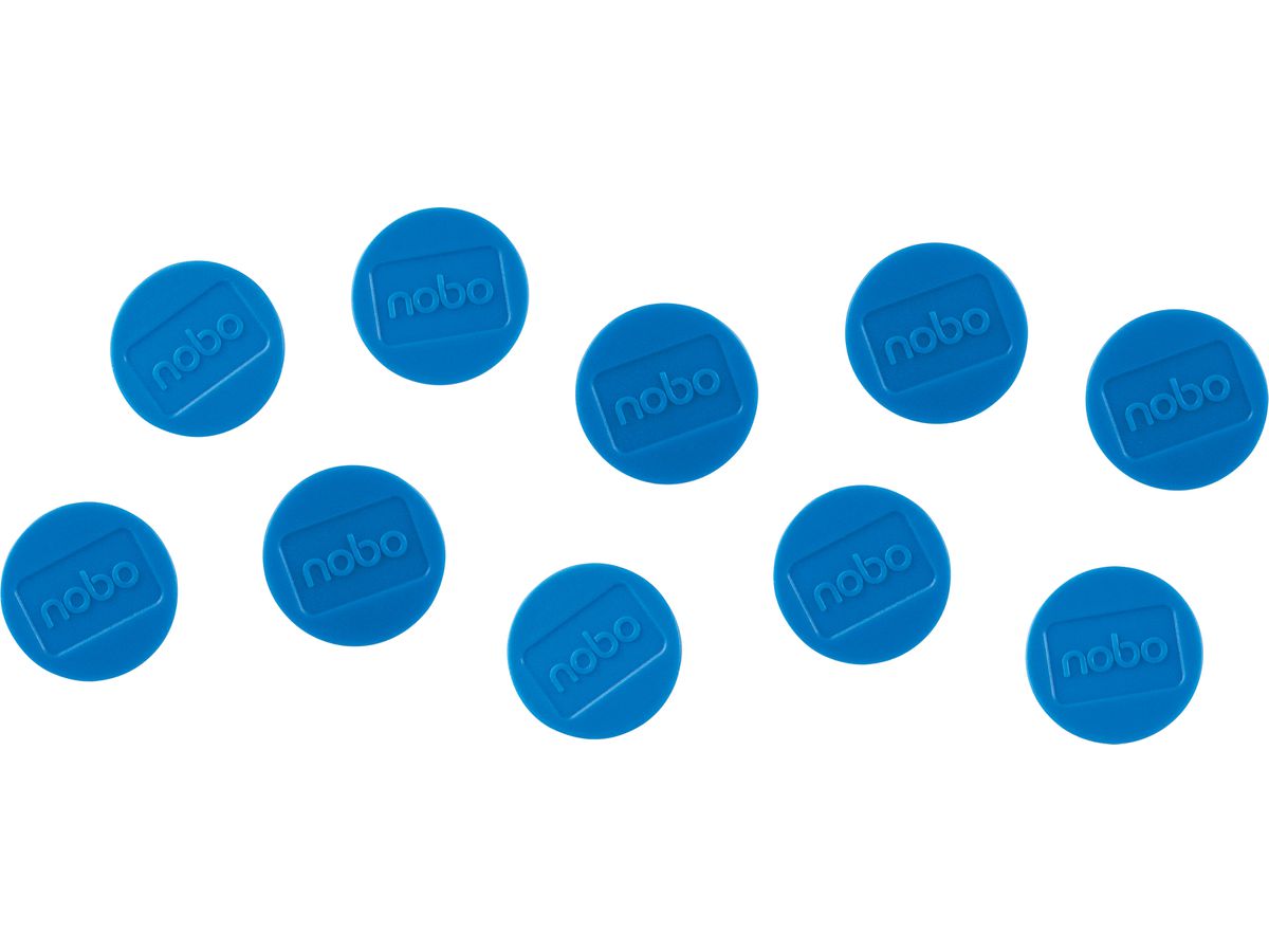 NOBO Aimant ronde 32mm 1915299 bleu 10 pcs. (5028252611213)
