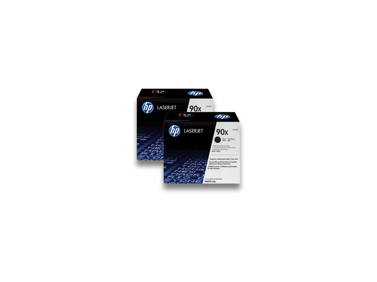 HP Modulo di toner 90X nero CE390XD LaserJet M4555 2 pezzi (0886112379650)