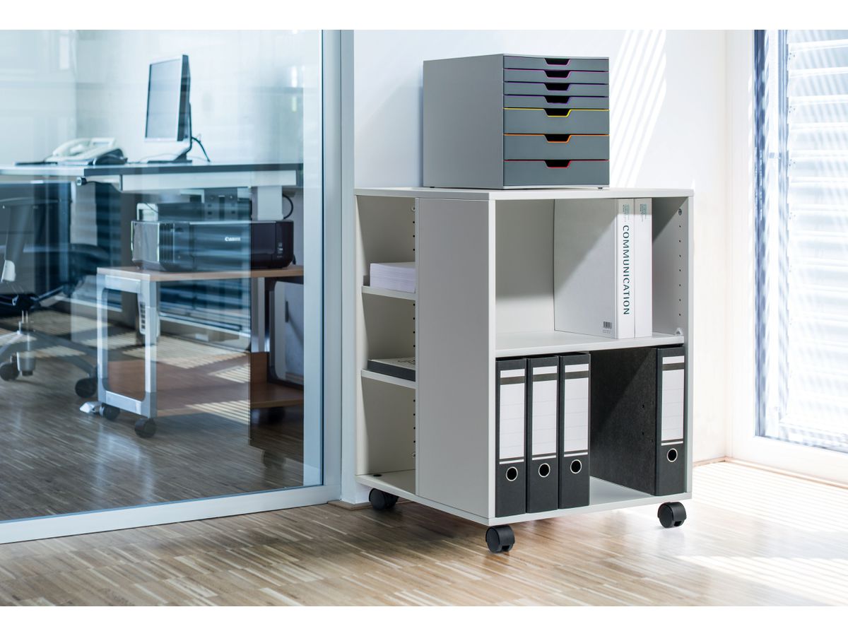 DURABLE Carrello multifunzione 311302 bianco, 53X59X72cm (4005546727639)