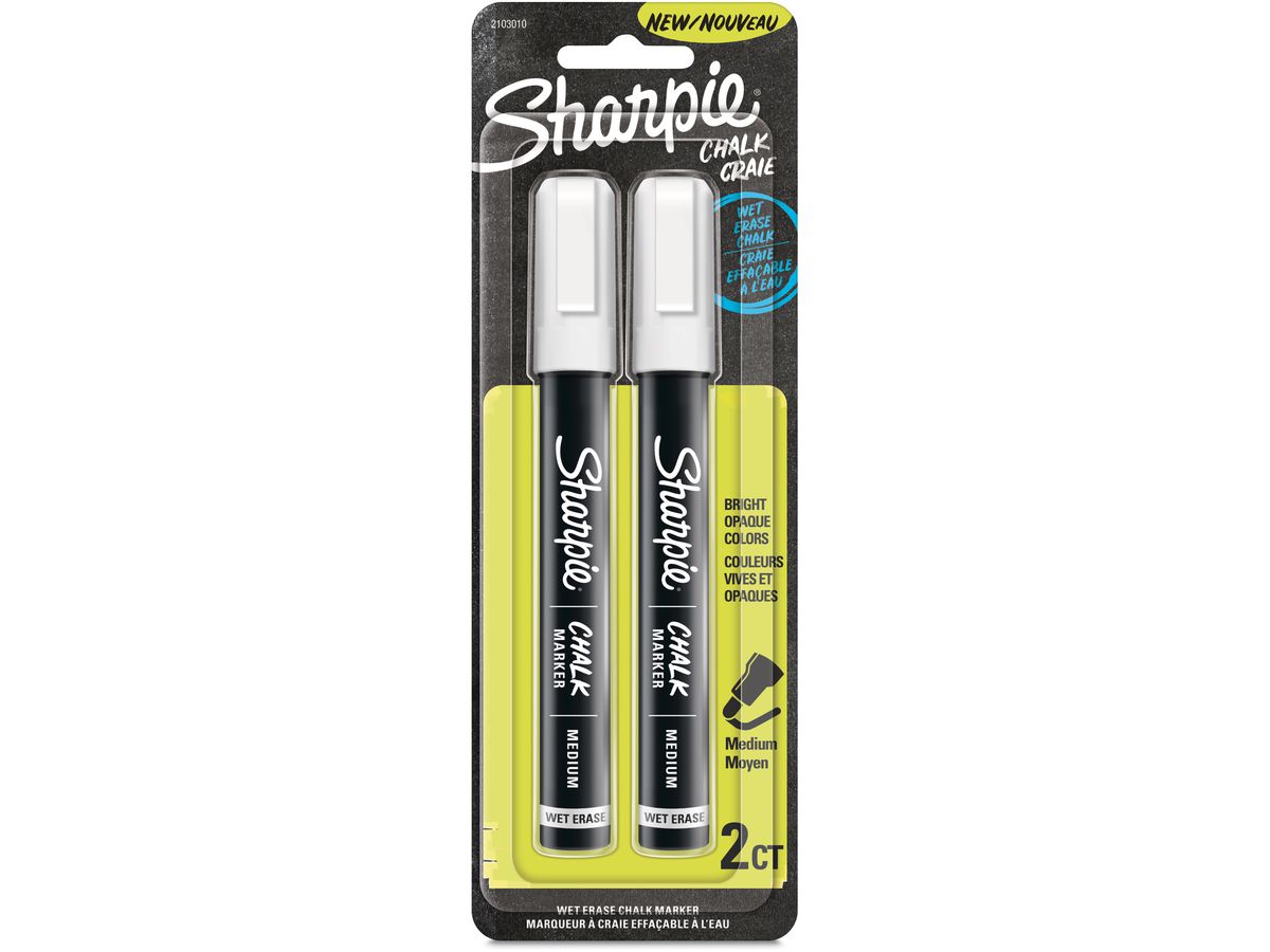 SHARPIE Kreidemarker 2157734 weiss 2 Stück (3026981577345)