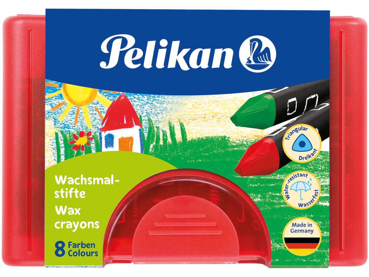 PELIKAN Wachsmaler Griffix 722942 8 Farben ass. Etui (4012700722942)