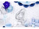 PARTYDECO Palloncino in foil no. 4 86cm FB1M-4-018 argento (5902230736047)