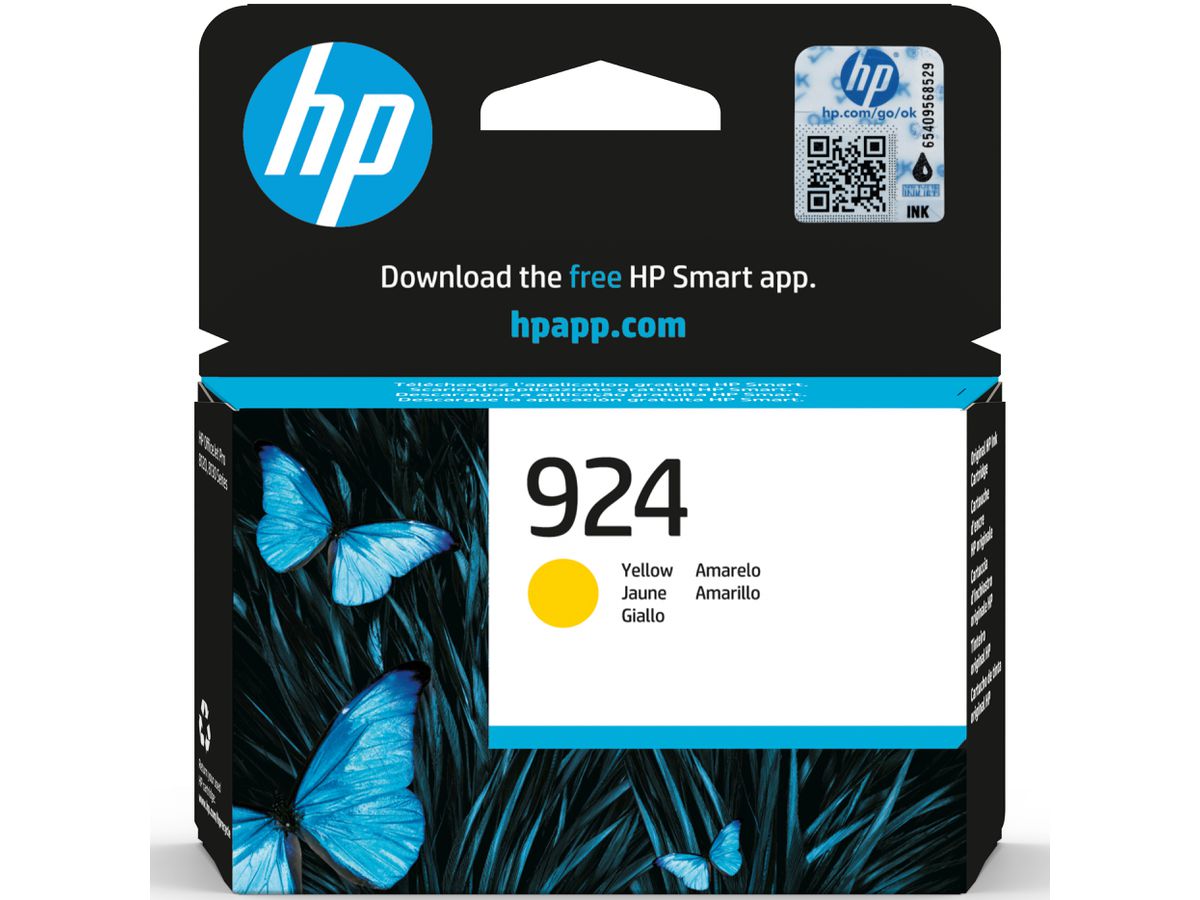 HP Cart. d'inch. 924 yellow 4K0U5NE OfficeJet Pro 8120/8130 400 p. (0196786147388)
