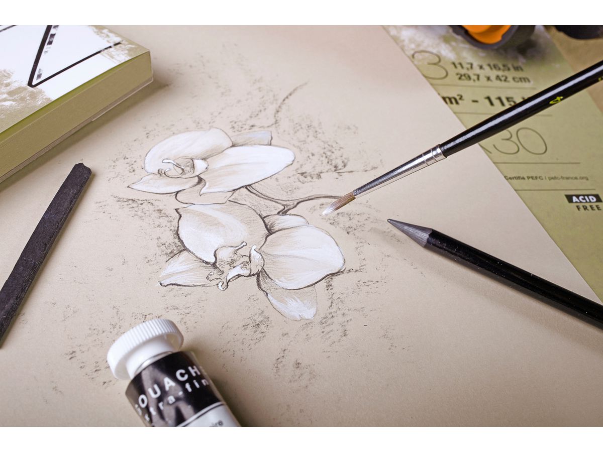 CLAIREFONTAINE Paint'On A4 96540C Natur 30 Blatt (3329680965407)