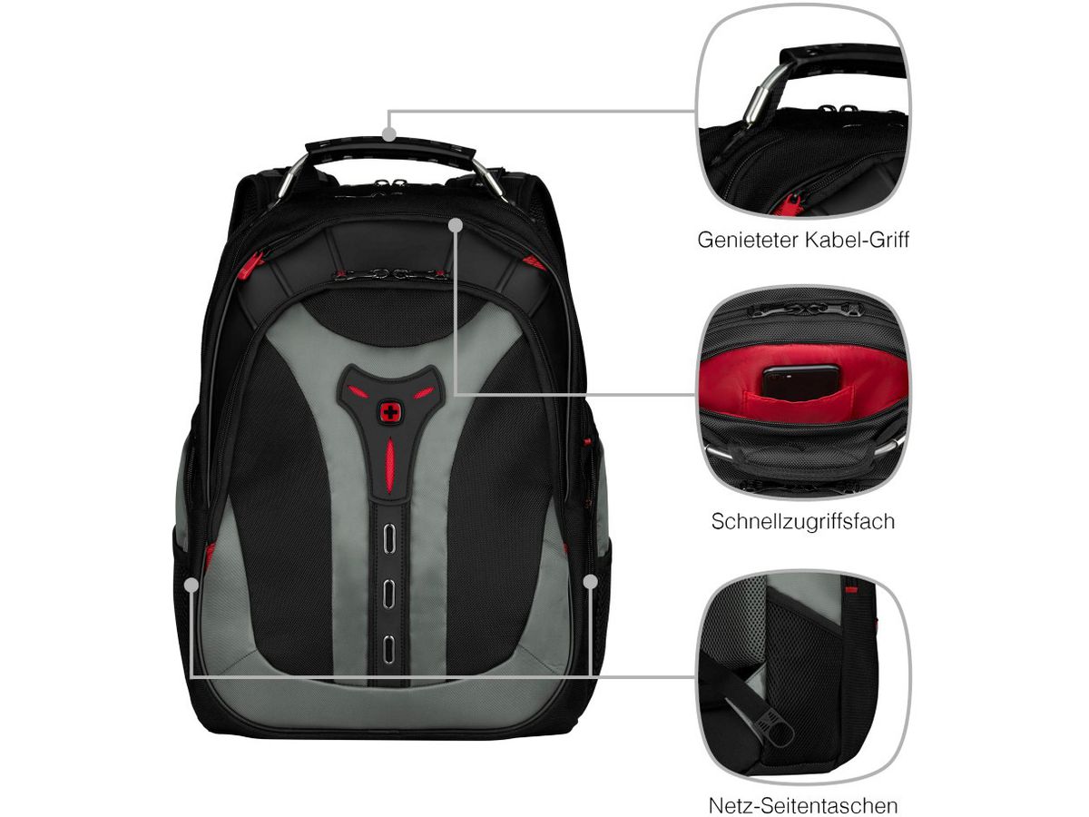 WENGER Notebook Backpack Pegasus 600639 17 inch grey (7613329007976)