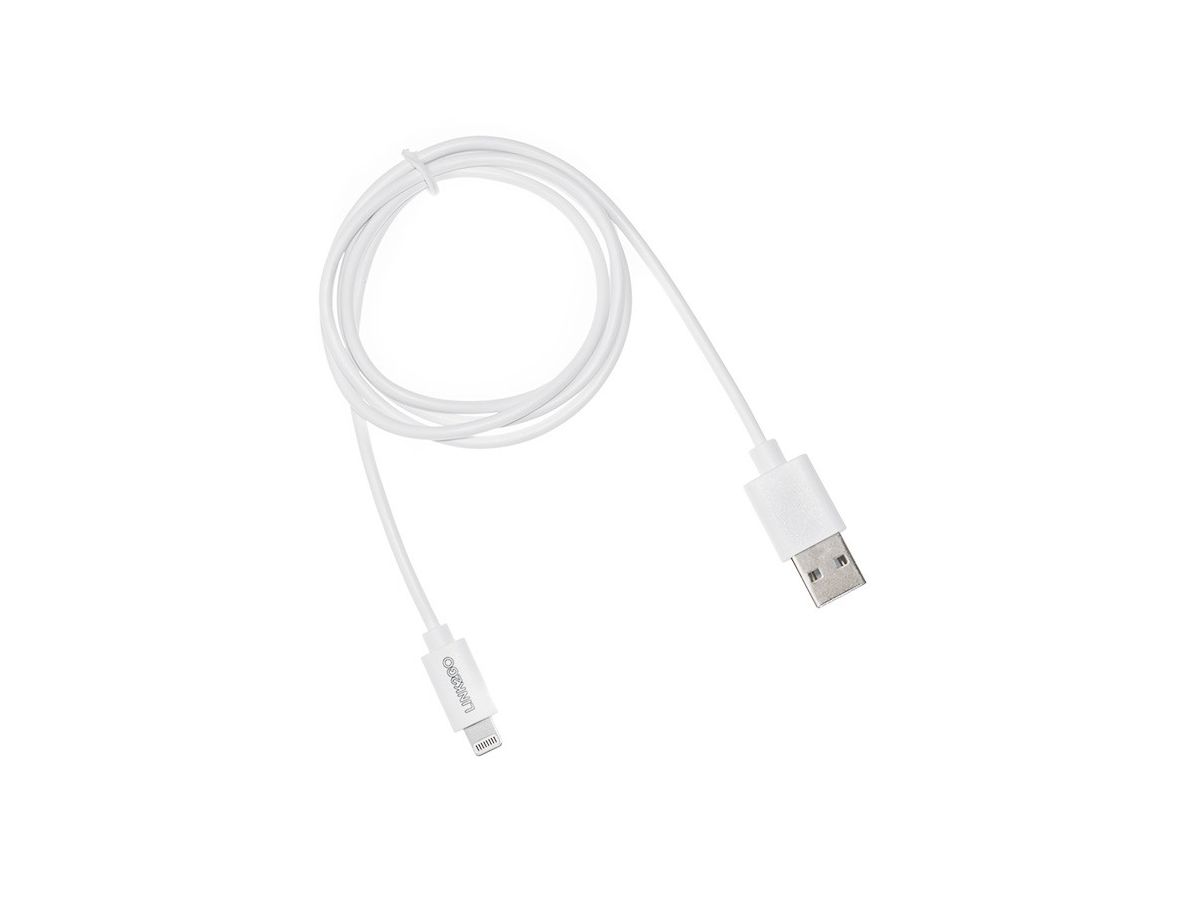 LINK2GO USB-A to Lightining Cable 1m SY1000FWB MFI (7613058028402)