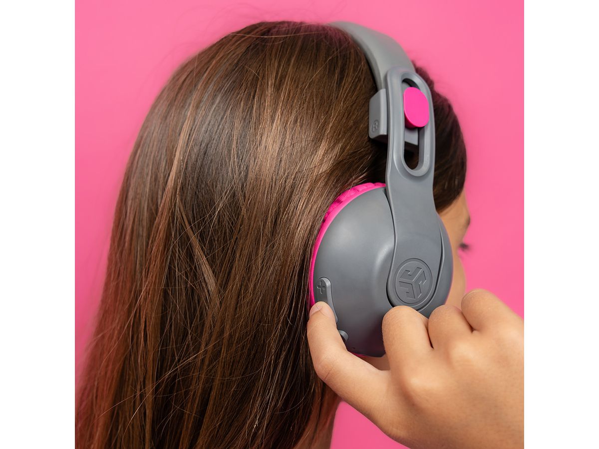 JLAB JBuddies Studio2 Kids Headph. IEUHBKSTU2RGRYPNK122 Wireless, Gray,Pink (0810119071200)
