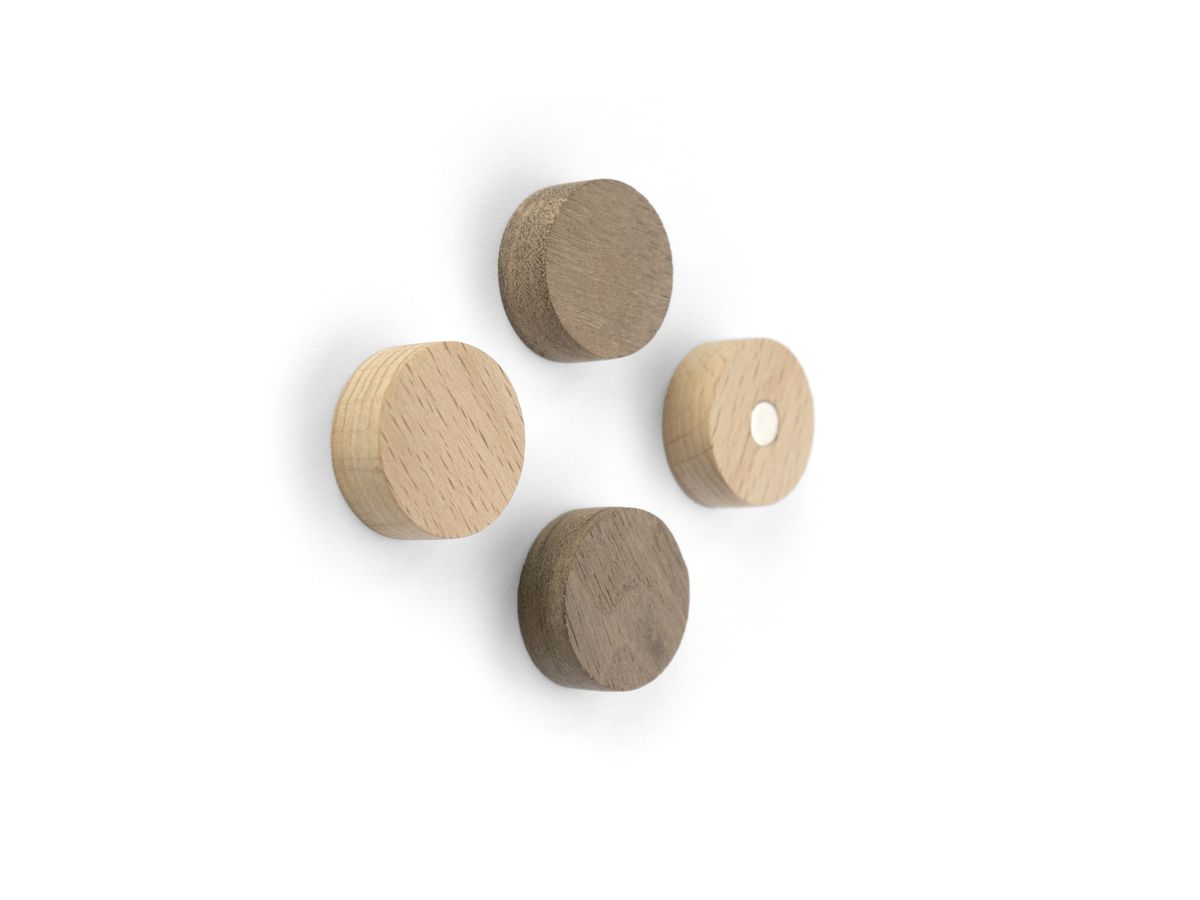 TRENDFORM Aimants WOOD ROUND FA3141 4 pcs., bois (7640169364716)