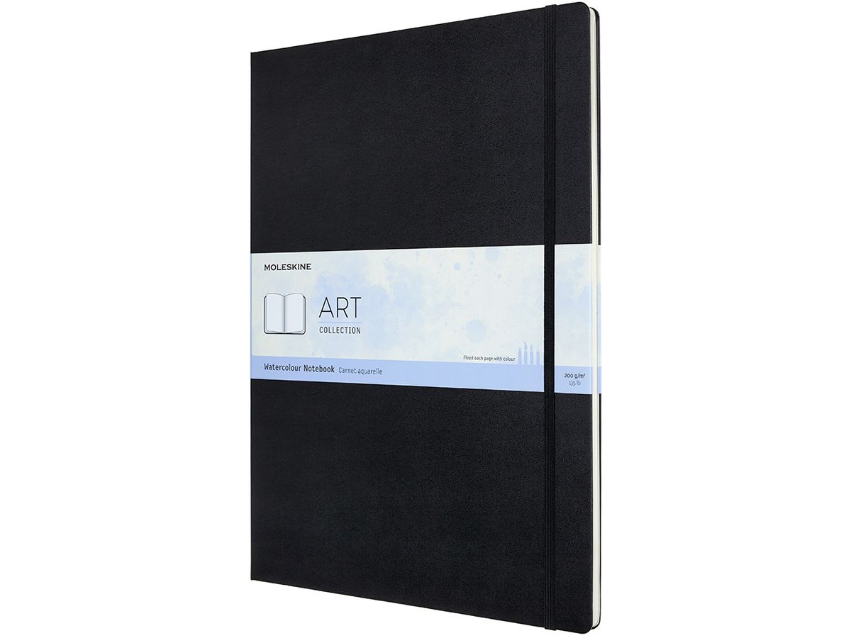 MOLESKINE Aquarell-Notizbuch HC A3 626765 schwarz, 60 Seiten (8058647626765)