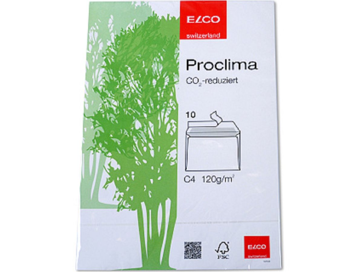 ELCO Busta Proclima s/finestra C4 74276.20 120g, bianco 10 pezzi (7611722015475)