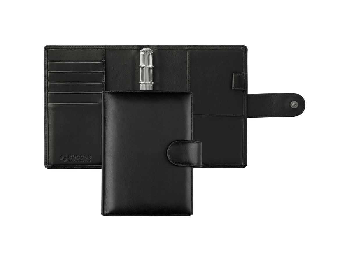 SUCCES Agenda Mini carnet Nappa 84146102U noir 9.5x12.5cm (8712254033032)