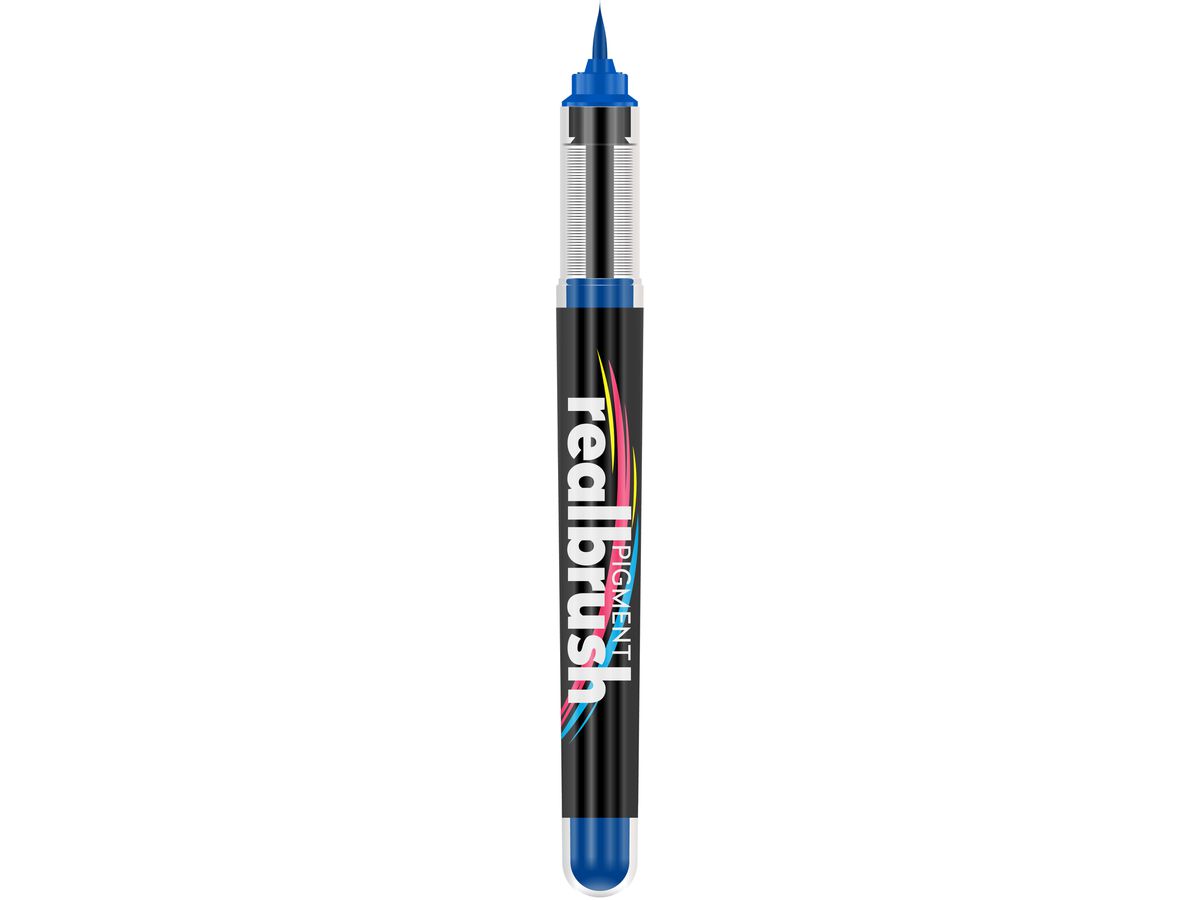 KARIN Real Brush Pen 0.4mm 33Z2935 Pigment, bleu véritable (5904446032159)