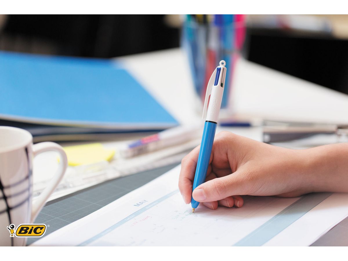 BIC Penna a sfera 4 Colours 0.4mm 982866 con clip (0070330101241)
