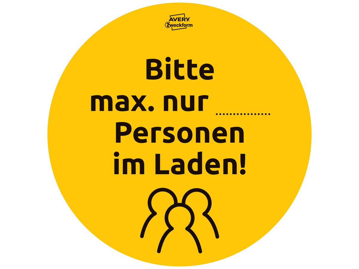 AVERY ZWECKFORM Injonction DE 20cm 49400 Set Commerce 12 pcs. (4004182494004)