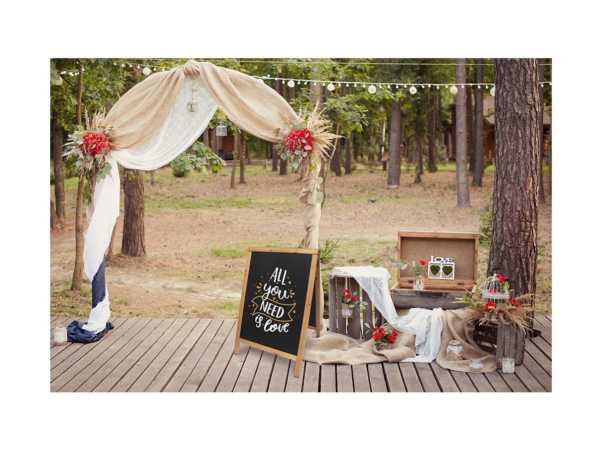 SECURIT Gehwegtafel m. Holzrahmen SBDW-TE-85 Holz 85x54.5x44cm (8718226495686)