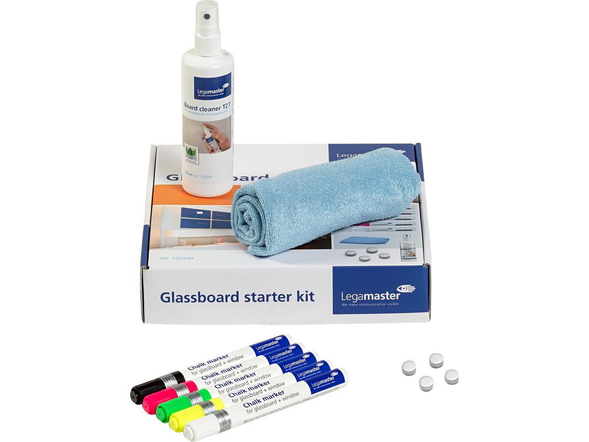 LEGAMASTER Glasboard 7-125200 Starter Zubehörset, 11-tlg. (8713797078672)