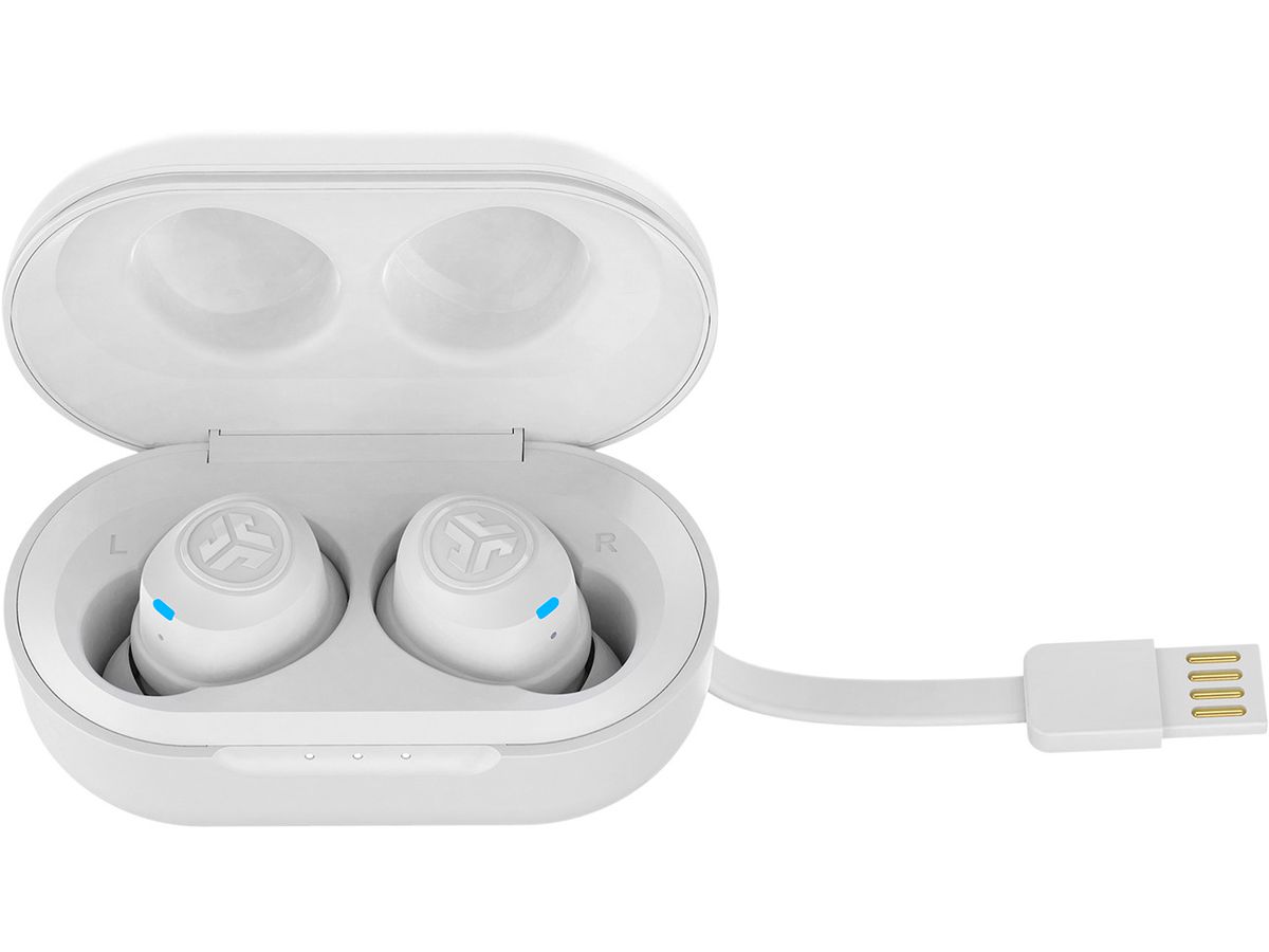 JLAB JBuds Air IEUEBJBUDSAIRRWHT82 True Wireless, White (0812887018531)