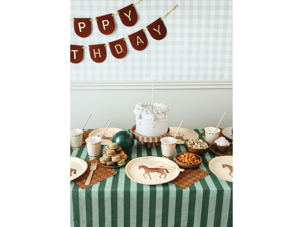 PARTYDECO Serviettes 33x33cm SP33-104 Étriers 12 pièces (5904555085855)