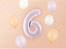 PARTYDECO Folienballon Ziffer 6 72cm FB230G-6-014 lila (5904555052581)