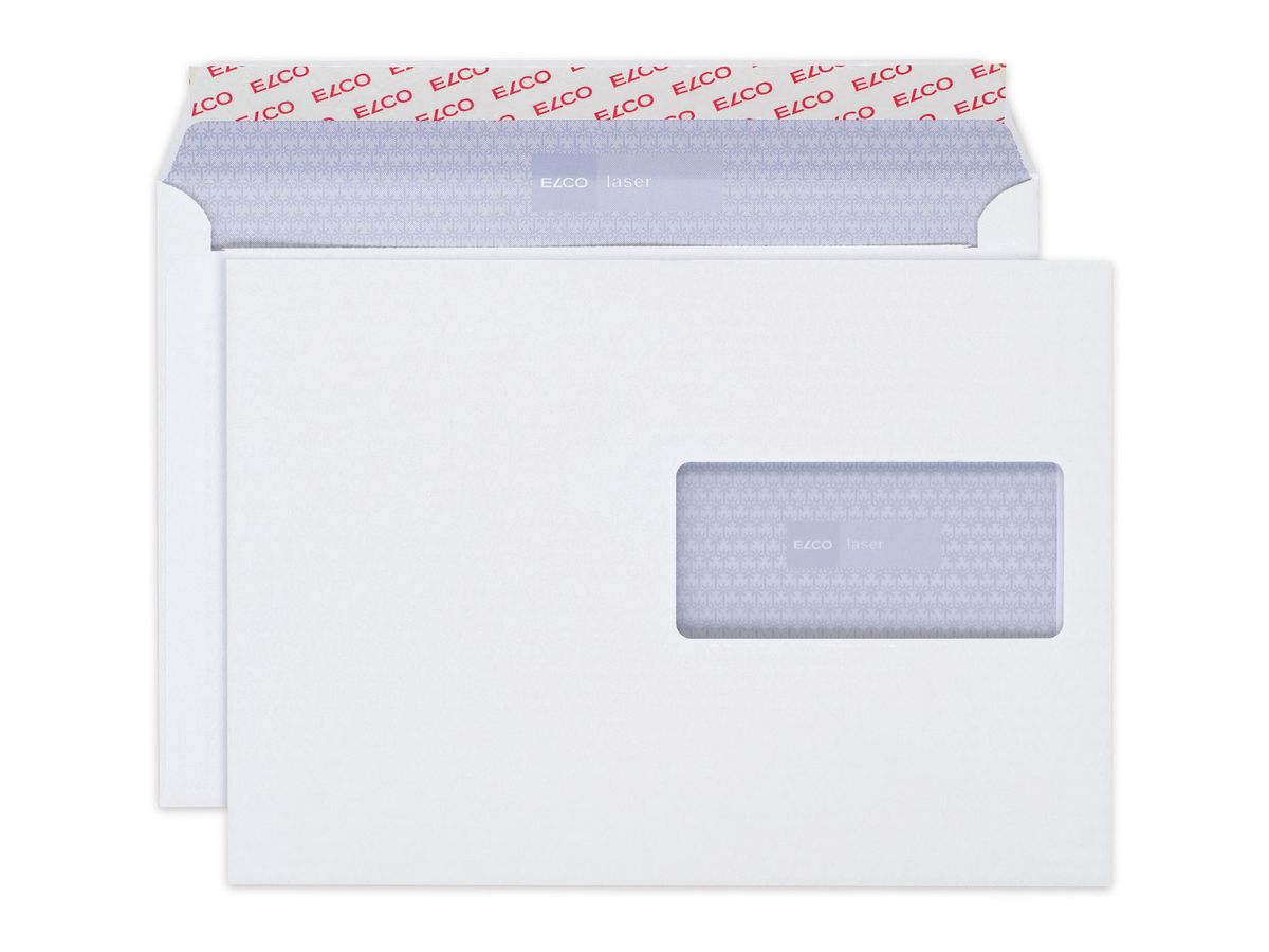 ELCO Busta Laser finestra destra C5 74541.12 100g, bianco 100 pezzi (7611722014393)