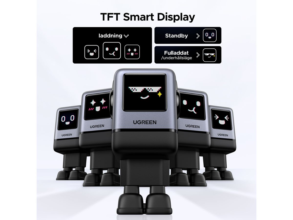 UGREEN USB-C Wallcharger Uno RG 45515B 100W,4-Port,GaN,Fast Charg. (6941876249787)