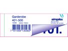 SIMPLEX Garderobenblock 401-500 13098 weiss 100 Blatt (7611468130982)