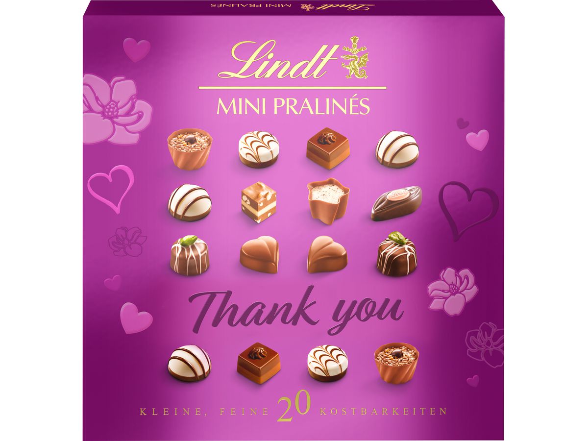 LINDT Mini Pralinés 639698 Thank you 100g (4000539396977)