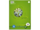 URSUS Collegeblock green A4 608570020 quadrillé 5mm, 70g 80 flls. (9002244852071)
