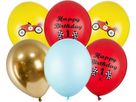 PARTYDECO Palloncini 30cm SB14P3000006 Auto 6 pezzi (5900779180031)